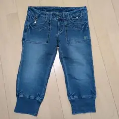 BURBERRY BLUE LABEL デニムブルー ハーフパンツ
