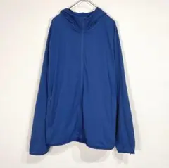 ユニクロ【L】メッシュフルジップパーカー 長袖 フード 羽織り