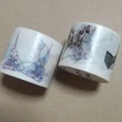 アート風マスキングテープ 2個セット