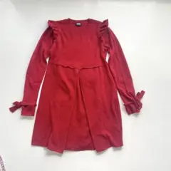 ロリータニットワンピース レッド