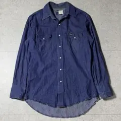 美品 Wrangler デニムウエスタンシャツ 15 1/2