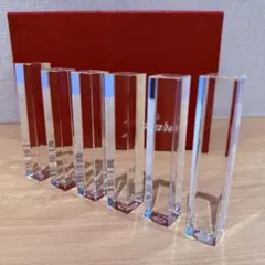 ⭐新品同様⭐バカラ バンブー ナイフレスト 8本 箸置き ナイフホルダー ガラス Amazon.co.jp: 訳あり バカラ ナイフレスト ○ 箸置き ツイスト