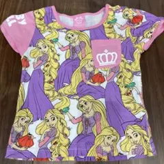 【baby doll】ディズニープリンセス　　　ラプンツェル　総柄　半袖tシャツ