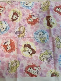 ディズニープリンセス　はぎれ　オックス生地　約33×61cm