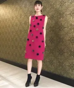 ミンクポンポンドレス グレースコンチネンタル ピンク 謝恩会 ワンピース