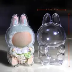 【座り版】LABUBU ラブブ クリアケース 保護ケース