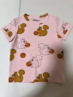 MINI RODINI リス バスケットボール Tシャツ　104-110cm