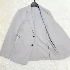 ◆UNIQLO x Theory◆テーラードジャケット ライトグレー Ｌサイズ