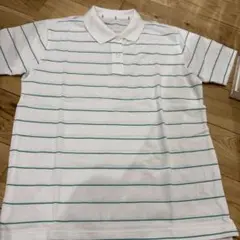 ストライプ柄 半袖ポロシャツ Mサイズ