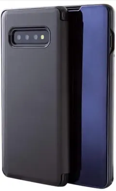 ✦Galaxy S10,手帳型 ケース スタンド機能 ブラック