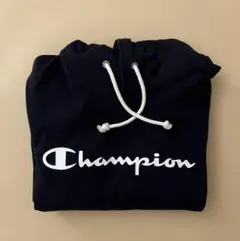 【タグ付・新品】Champion レディース 長袖パーカー　紺
