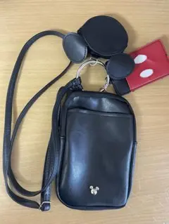 ブラック スマホショルダーバッグ