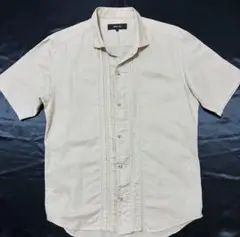 COMME CA ISM ベージュ 半袖シャツ L