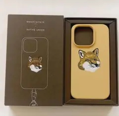 新品　メゾンキツネ モノクロームフォックス iPhone 14 Pro ケース