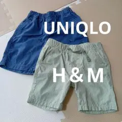 UNIQLO 110 H＆M 半ズボン2枚セット