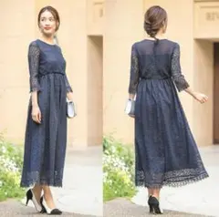 美品 kanaell ロングワンピース XL 2L 大きい ゆったり結婚式