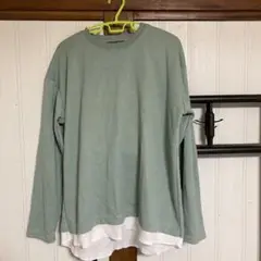 SEASON REASON ミントグリーン メンズ長袖カットソー Ｍサイズ