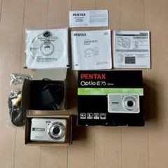 手のひらサイズ】PENTAX optio E75 コンデジ