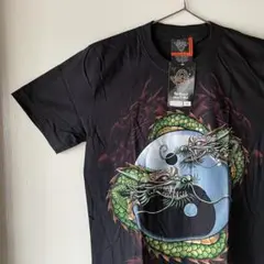 ROCK EAGLE ドラゴン 陰陽 Tシャツ M