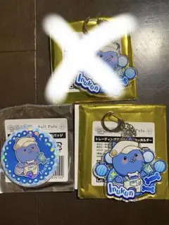 アクリルキーホルダー＆缶バッジセット　ちろぴの