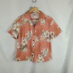 PACIFIC LEGEND　アロハシャツ　2XL　サーモンピンク　B3503