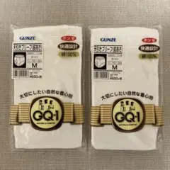 GUNZE GQ-1 前あき下着 Mサイズ 2枚セット