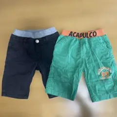 キッズ用ハーフパンツ　110cmサイズ　２枚セット