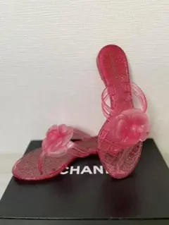 シャネル カメリア トングサンダル