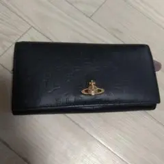 ヴィヴィアン ウエストウッド 長財布 型押し ブラック