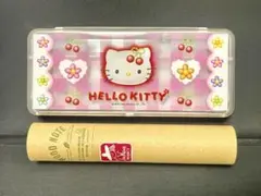 1998年当時物サンリオ　ハローキティ　チェリー柄ペンケース　12色鉛筆セット