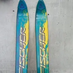 FISCHERスキー板185cm、ビンディング付、ストック一式