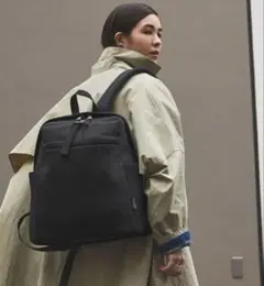 新品タグ付き✨EDITA. エディータ 洗えるリュック バックパック 黒 通勤
