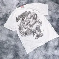 TheTwilightZone【L】Tシャツ　ホワイト　マイテォーマウス　レトロ