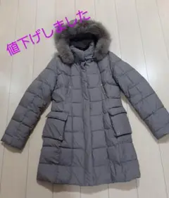 MCM中綿コート ファーフード付き ブラウン
