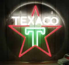 TEXACO テキサコ　ネオンサイン　男前　ガレージ　ライト