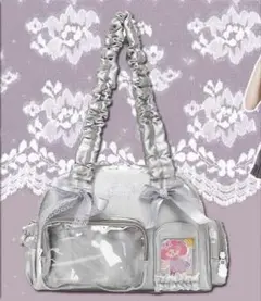 Lola Design 痛バッグ ぬいバッグ 中華痛バ 中国痛バ シルバー 銀色