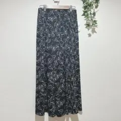 【ゴージ】GORGE 花柄 ワイドパンツ ガウチョパンツ　ウエストゴム　Fサイズ