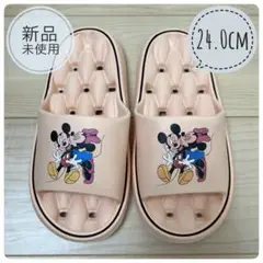 【新品未使用】ディズニー ミッキー＆ミニー サンダル 24.0cm