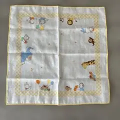 【新品未使用】familiar ガーゼハンカチ　黄色
