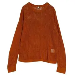 UNIQLO ユニクロ　メッシュクルーネックセーター　リネン混　M
