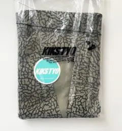 新品 KIKS TYO キックスセットアップ 甚平 総柄 セメント柄 グレー M