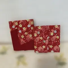 和風花柄ティッシュケース、油取り紙ケース
