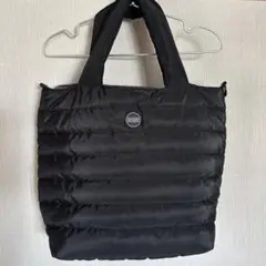ブラック キルティング トートバッグ
