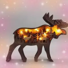 鹿 オブジェ 置物 インテリア 雑貨 動物 木製 北欧
