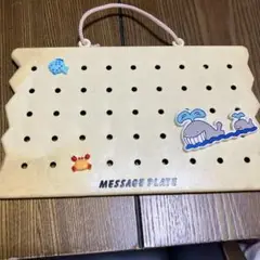 最終セール　昭和レトロ　メッセージプレート 海の生き物デザイン