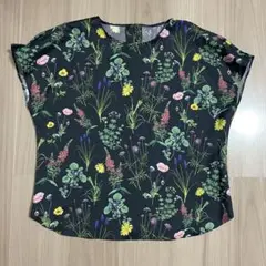 【美品】UNTITLED ボタニカルプリントブラウス 4サイズ アンタイトル