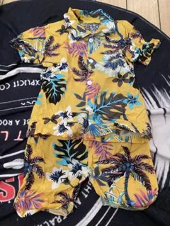 アロハシャツ 子供用90cmイエロー