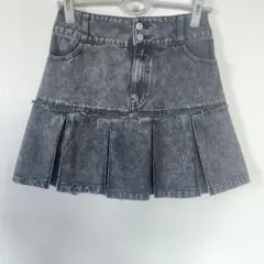 デニムプリーツスカート