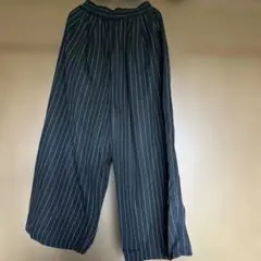 ストライプ ワイドパンツ Fサイズ