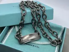 a968 ティファニー 1837 シルバー925×チタン ネックレス 29.6g